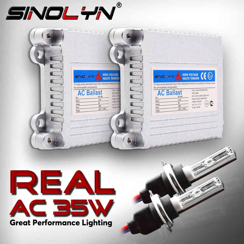 Sinolyn H7 H1 H11 D2H Xenon Kit Umwandlung HID Ballast AC Lampen Projektor Objektiv Nebel Lichter Zubehör Tuning 4300K 6000K 8000K