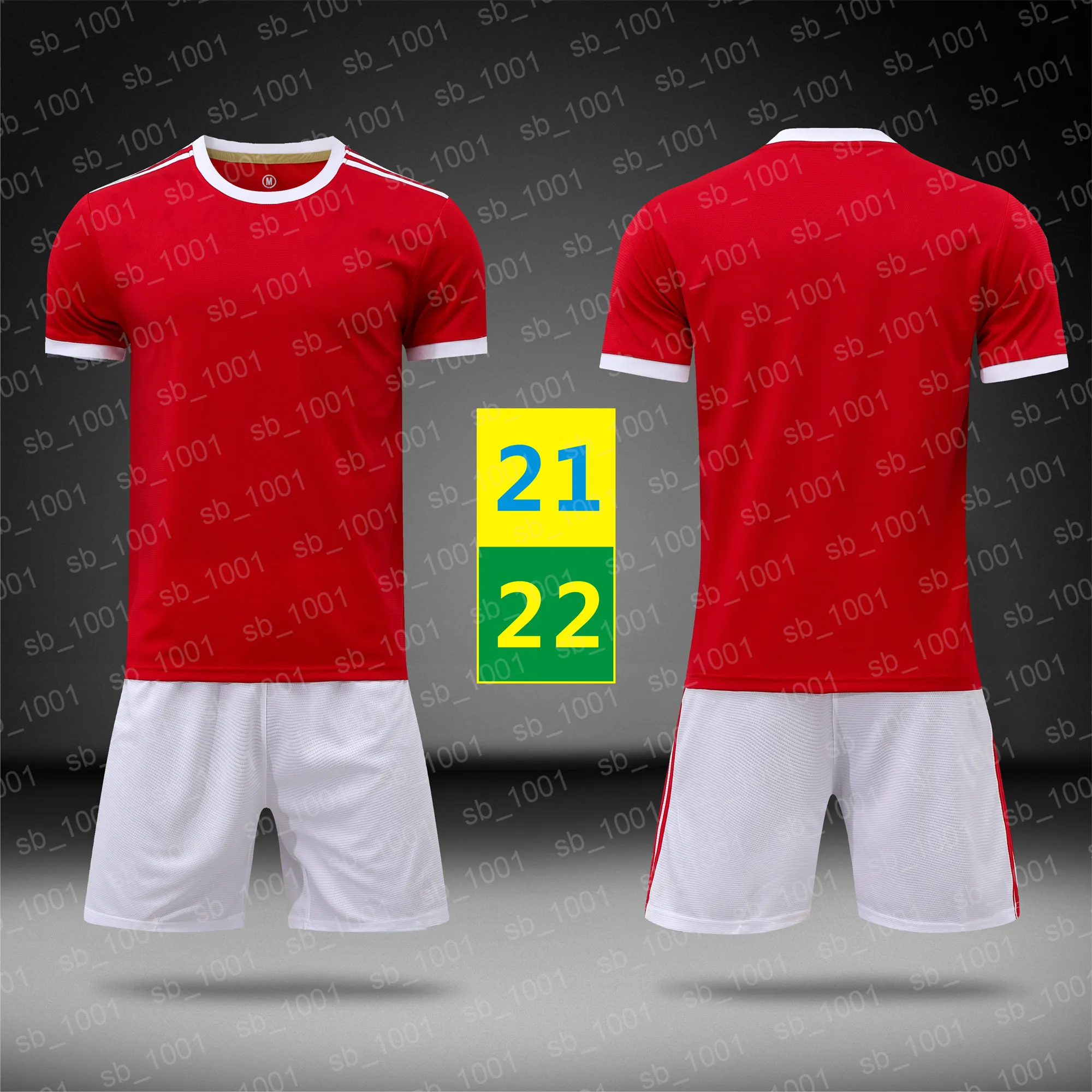 US Fast 21 22 Home Jersey Rouge Jersey Football Football Jerseys Uniformes Garçons Enfants Vêtements de football Enfants Soccers T-shirt T-shirt 2021 2022 avec logo # MLZ-21B1