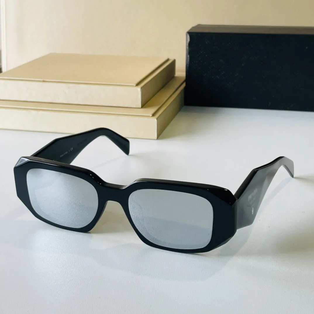 PRA SPR17WS أعلى الأصلي جودة عالية مصمم النظارات للرجال الشهيرة المألوف الرجعية الفاخرة نظارات تصميم الأزياء تصميم المرأة النظارات الشمسية مع مربع