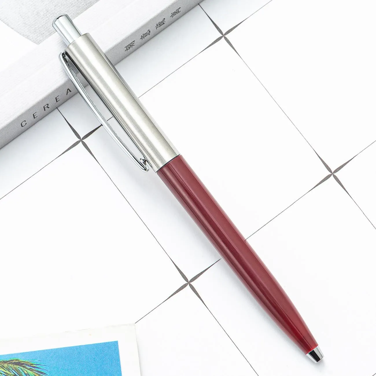 Press A Ball-point Pen New Supply Multicolor Aluminum Rod Stationery For School Students Write Examination Office Business Advertising Integral Purchase Gift Pens