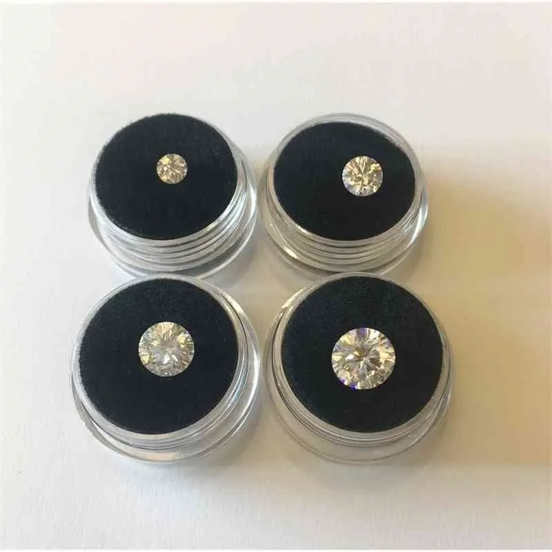 Moissanite 5mm to 9mm GH color Round Brilliant Cut Loose beads VVS1 Grade jewelry Ring earrings material