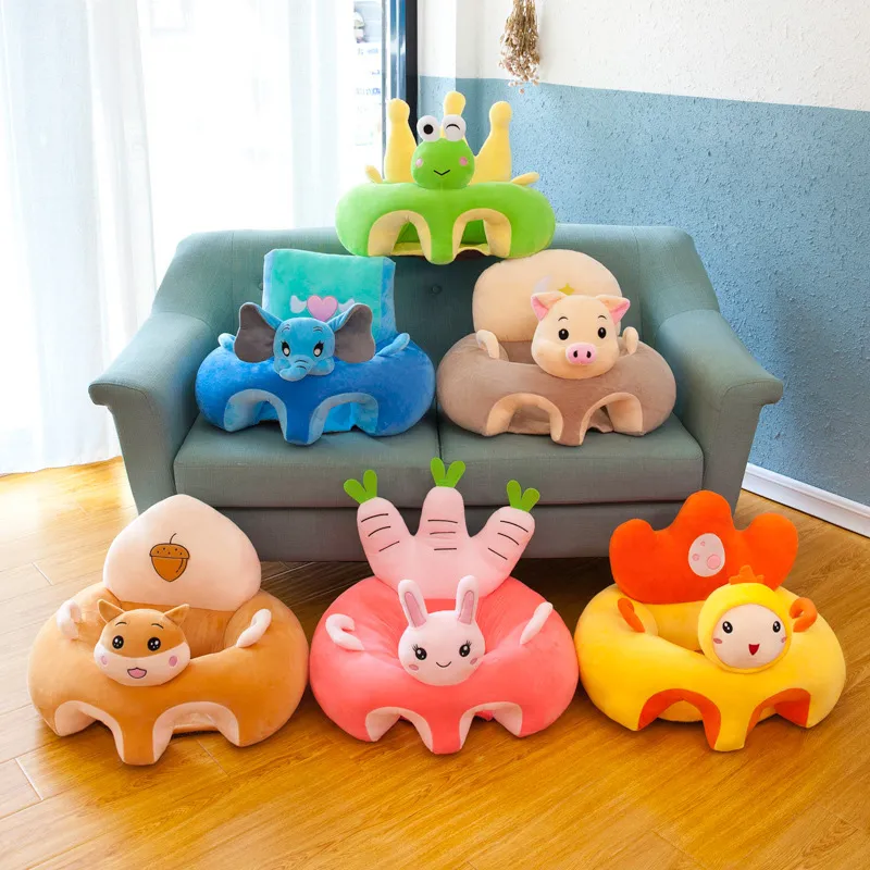 Baby Sofa Support Seat Cover Plush Chair Learning To Sit Comfortable Toddler Nest Puff Washable without Filler Cradle Sofa Chair 1655 Y2