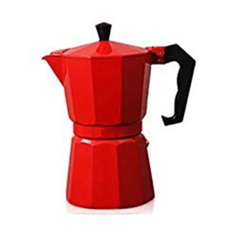 2021 Кофеварка Алюминиевый Mocha Espresso Percolator Cost Coffee Maker Moka Pot 1Cup / 3cup / 6cup / 9cup / 12cup плита