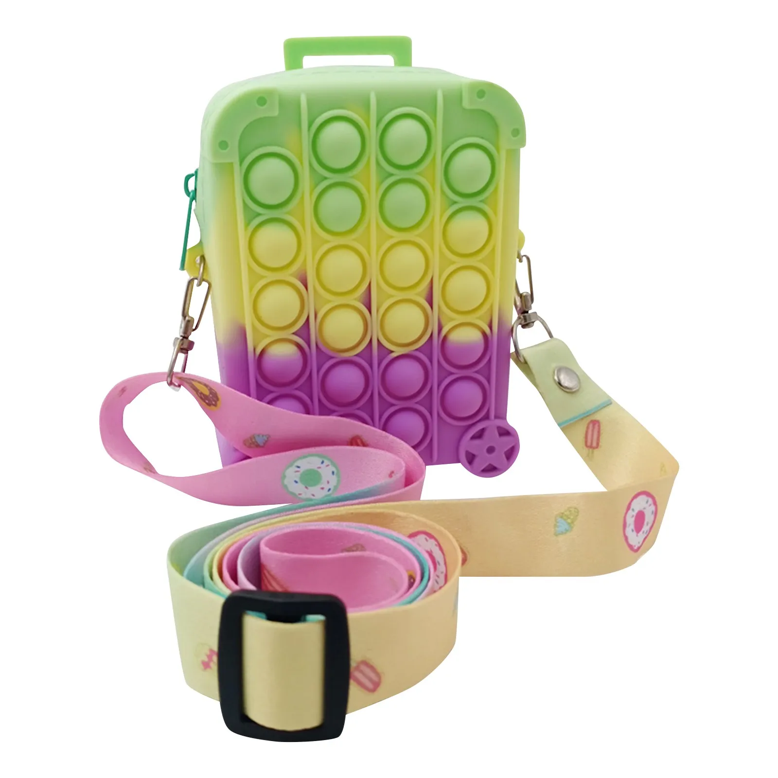 Fidget Toy Pack Sensory Silicone Simple Dimple Stationery Bag