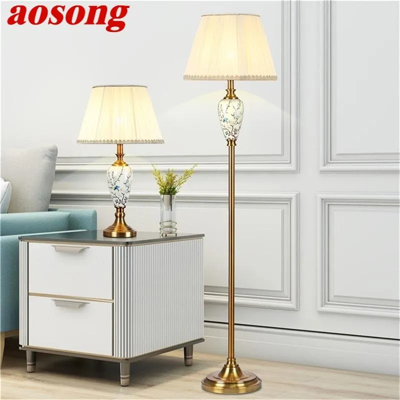 Floor Lamps AOSONG Lamp Lighting Modern LED Creative Design Ceramic Decorative For Home Living Bed Room