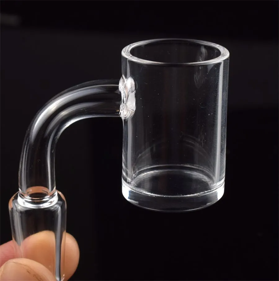 4mm thick bottom domeless quartz 14mm banger nail smoking accessories 10mm 18mm male female 45 90 Degrees For Glass Bongs Dab Rigs