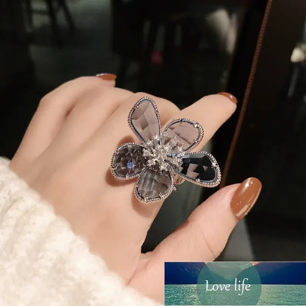 Big flower online rings costume jewelry