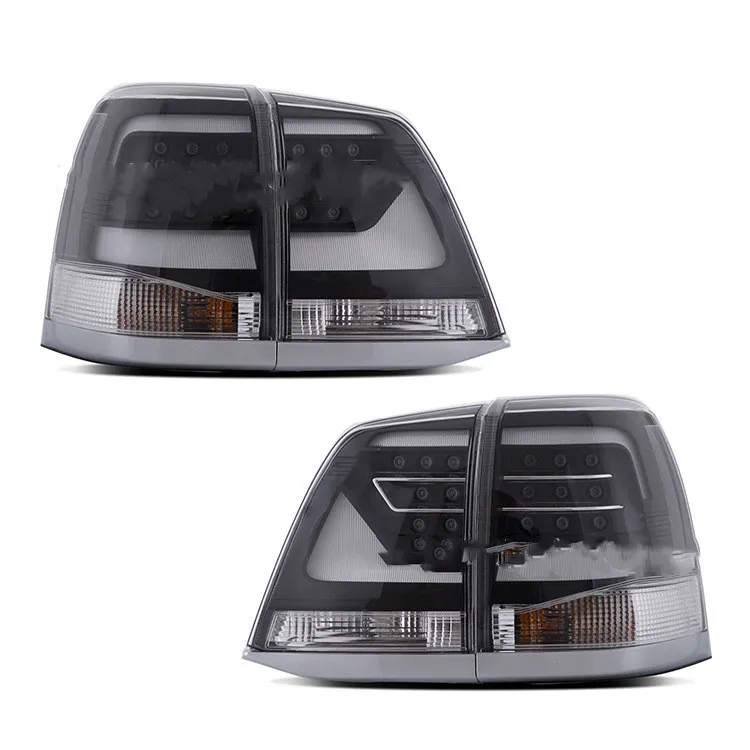 3 Colors Tail Lights For Toyota Land Cruiser 2008-2015 Car LED Taillights Daytime Running Lights Brake Light Assembly