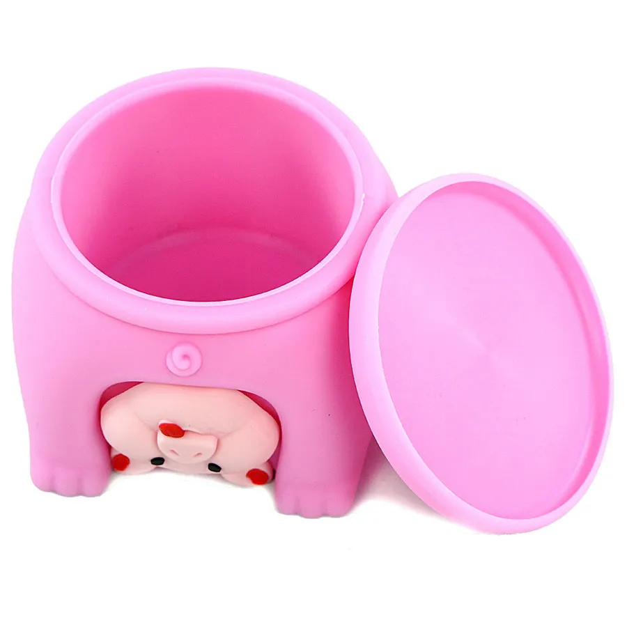 Recipiente de cera de silicone recipientes dab frasco de óleo frascos antiaderentes armazenamento para comida de bebê reciclável280j