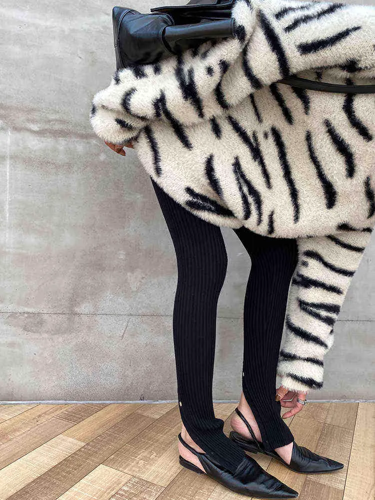 GetSpring Womens Knitted Fluffy Leggings Primark All Match Fashion Pants  With High Waist, Slim Fit, Split Design For Warmth In Autumn And Winter  211215 From Luo02, $17.91