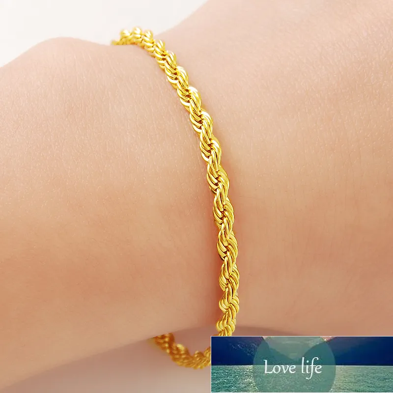 9ct Yellow Gold 7 Inch Rope Chain Bracelet - thbaker.co.uk