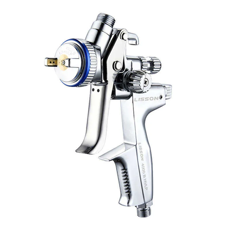 Professional HVLP Spray Guns 1.3mm Sprayer Paint Airbrush Pneumatics Mini Spray pneumatic Gun Painting Car Tool Furniture repair 210719