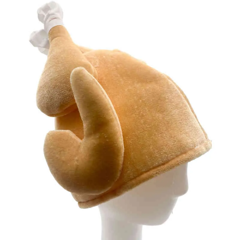 2021 nuovi bambini adulti cappello di tacchino arrosto per la festa di carnevale di Halloween del Ringraziamento di Natale senza abitudine