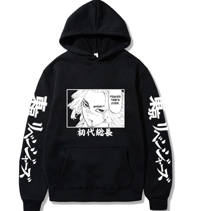 Heren Hoodies Sweatshirts Anime Tokyo Revenkers Manjirou Sano Harajuku Manga Hoodie Sweatshirt Winter Lange Mouw Plus Siez Casual Loose M