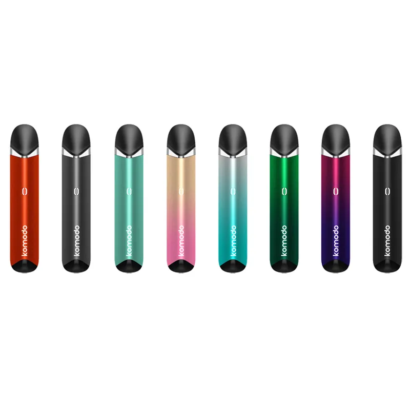 Komodo x Ecigarette Vape Pod Pen Kit 400mAh Akku mit Typ C Ladeöffnung 1ml austauschbare dicke Ölkassette