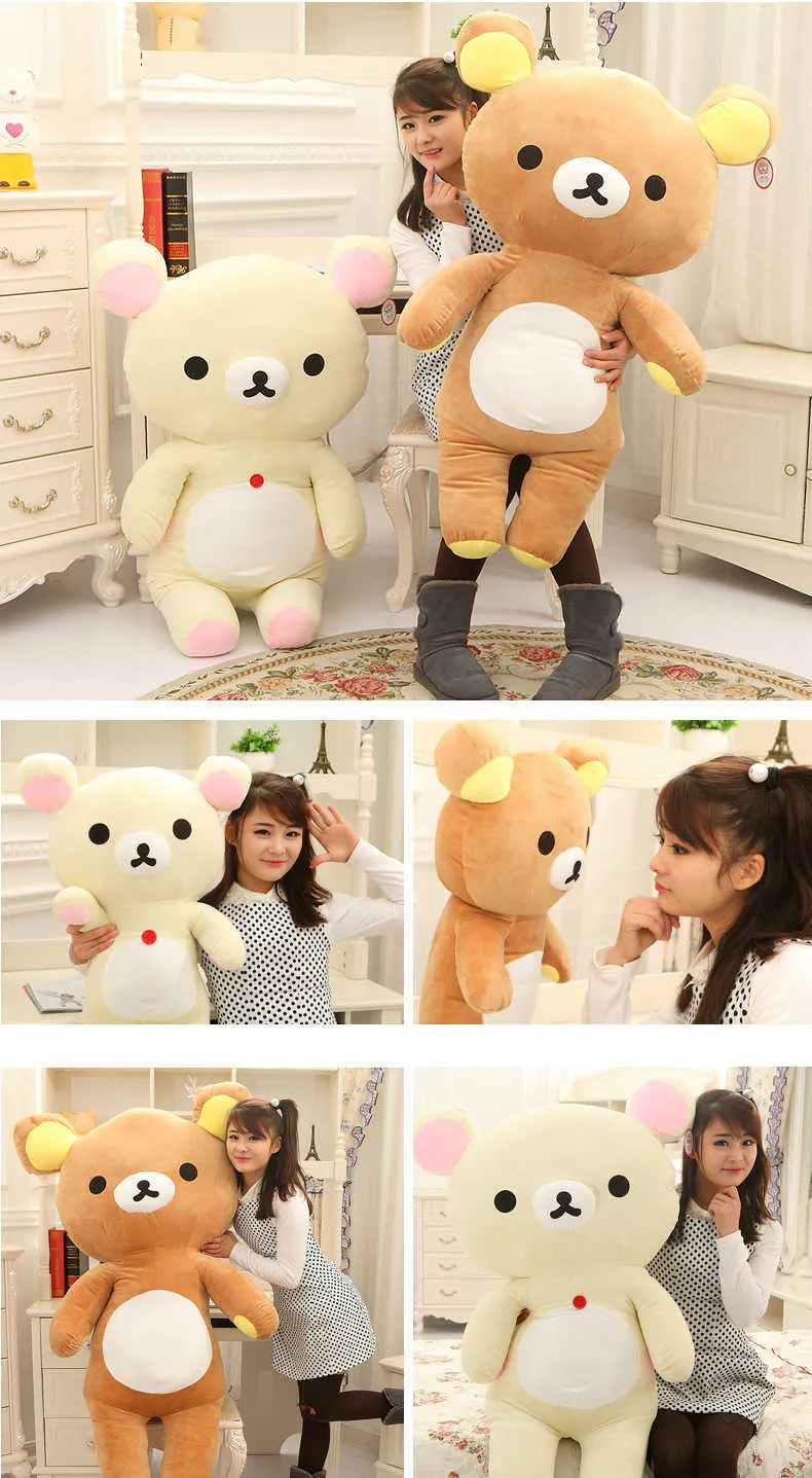 Cute Animal Plush Set: Brown Bear Stuffed Doll For Couples, Soft And ...