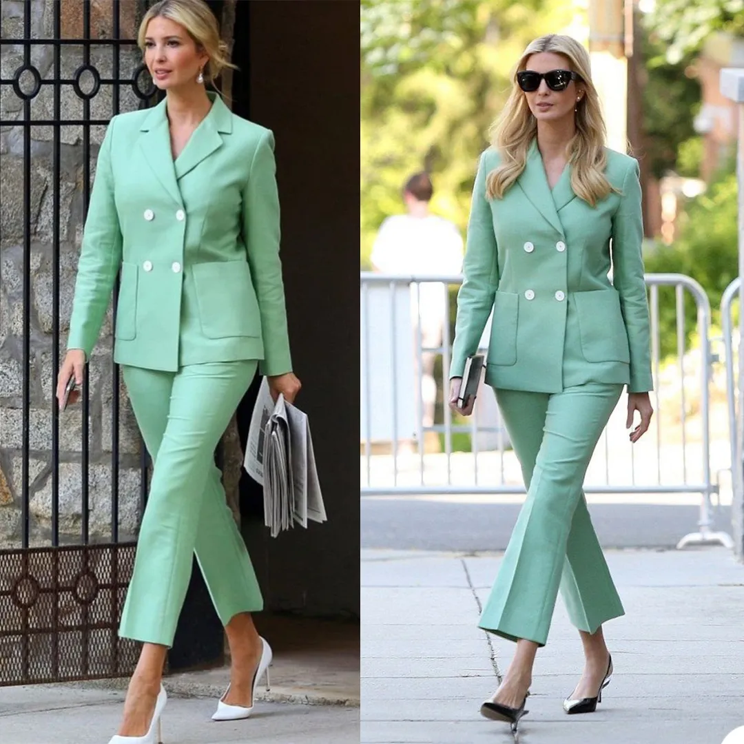 Celebrities Customized Women Pants Suits Double Breasted Office Lady Blazer Suit Wear Prom Party Business Outfits 2 Pieces