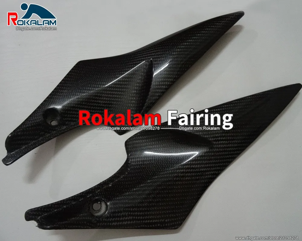 2 x Carbon Fiber Tank Side Covers Panels Fairing For Suzuki GSXR 600 750 2006 2007 K6 GSX-R Tank Side Cover Panel Motorcycle Parts