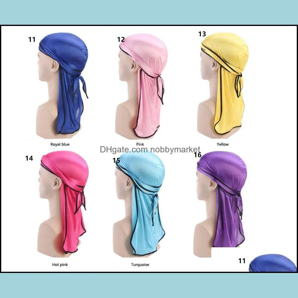 Beanie/Skl Caps Hats & Hats, Scarves Gloves Fashion Aessories Sparkly Silky Durags Turban Bandanas Mens Shiny Durag Headwear Headbands Hair