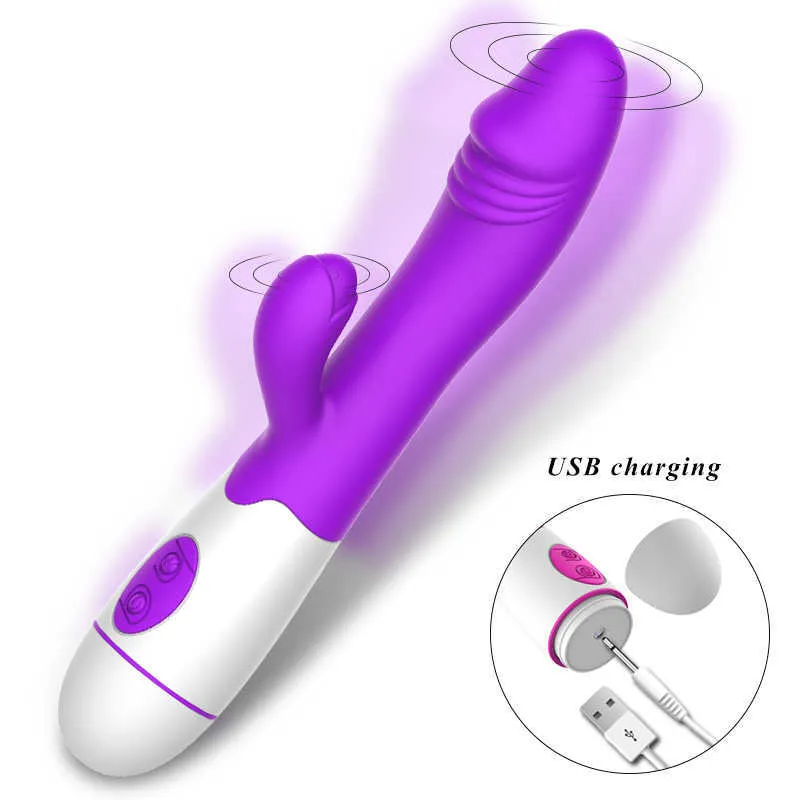 Sex Toy Rabbit Vibrator with 30 Speed Vibration, Dildo for Women, USB Charge,  Female Masturbator, Dual Motor, G Spot and Clitoris Massage X0602 from  Dhgate Vibrators - price 33.06