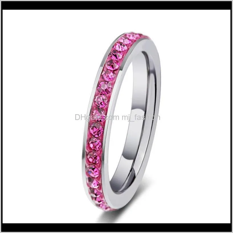 titanium finger rings nail ring for women bride wedding ring jewelry gift