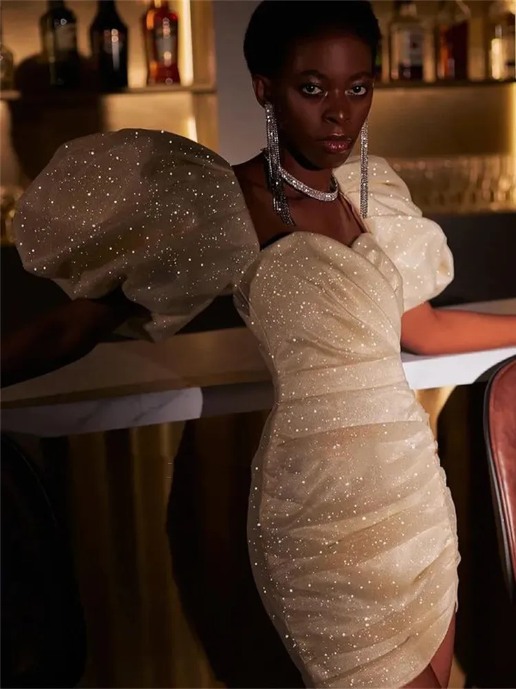White sparkly cocktail dress clearance