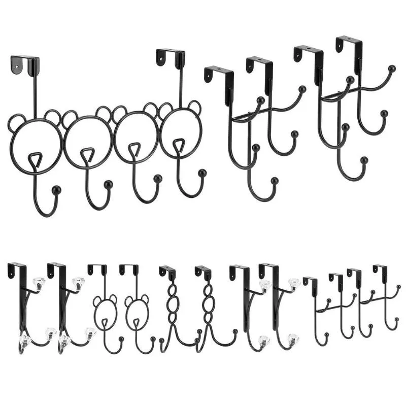 Crochets Rails porte au-dessus derrière crochet manteau métal robuste vêtements chapeaux serviette mural cintre-installation gratuite