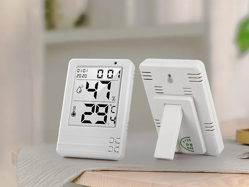 Electronic Digital Temperature Humidity Meter Thermometer Hygrometer Indoor Outdoor Weather Station Clock