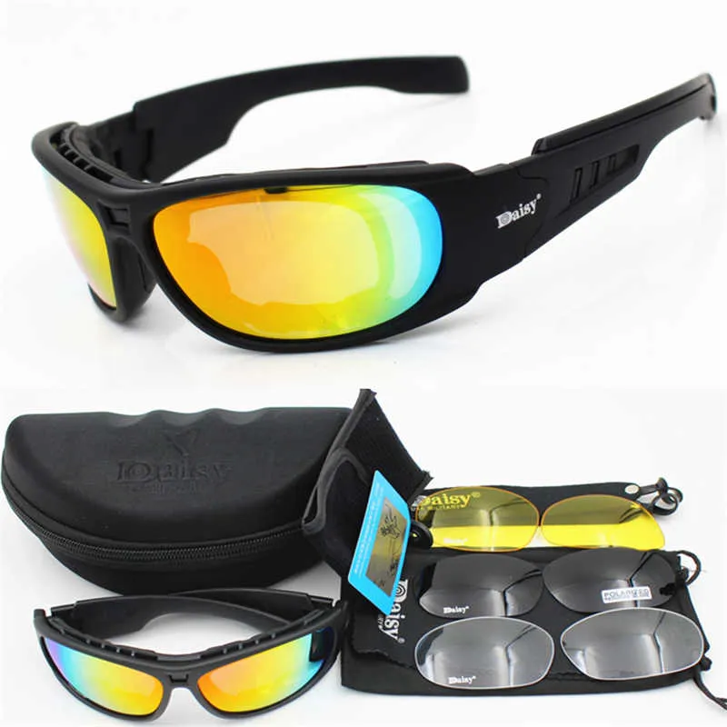 Daisy Polarized Tactical Glasses C6 Military Goggles Army Sunglasses