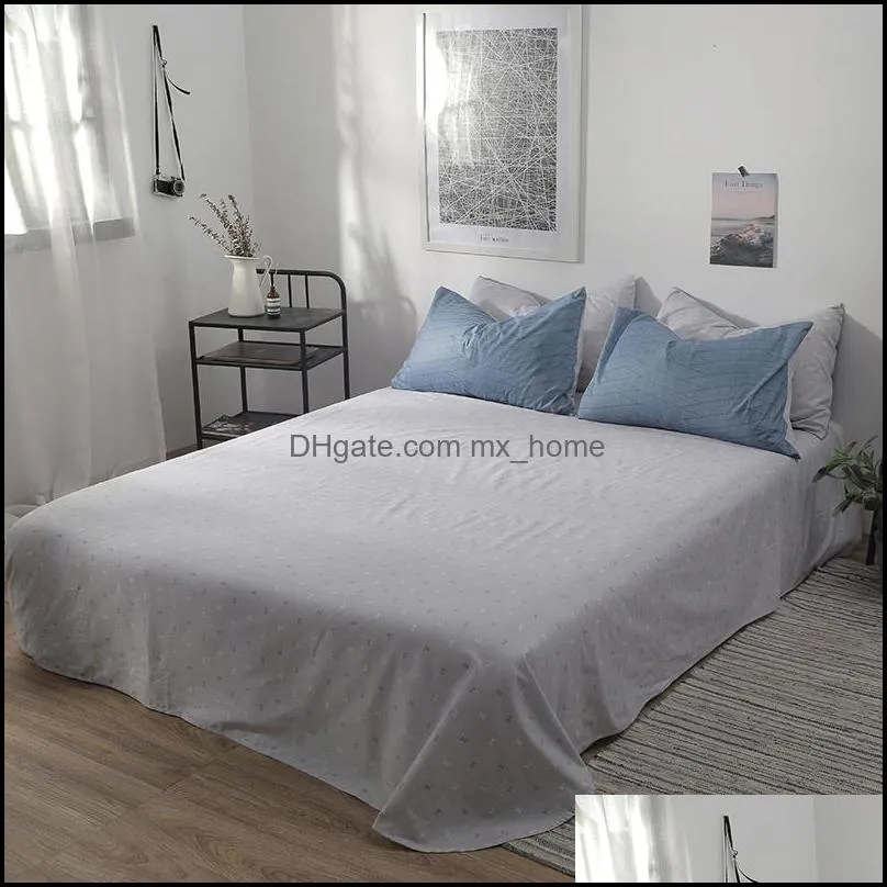 Bedding Sets Blue Lines Duvet Cover Set Cotton Quilt Bed Bedclothes Bedsheet With Pillow Cases No Comforter