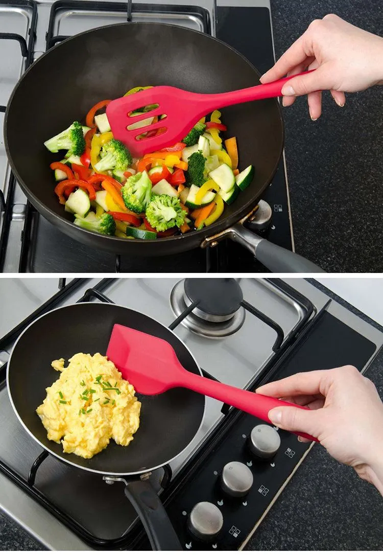 Silicone Kitchenware Set Kitchen Utensils Non-stick pan Spoon Egg Beater shovel Cooking Gadgets /Sets Kitchenware Accessories