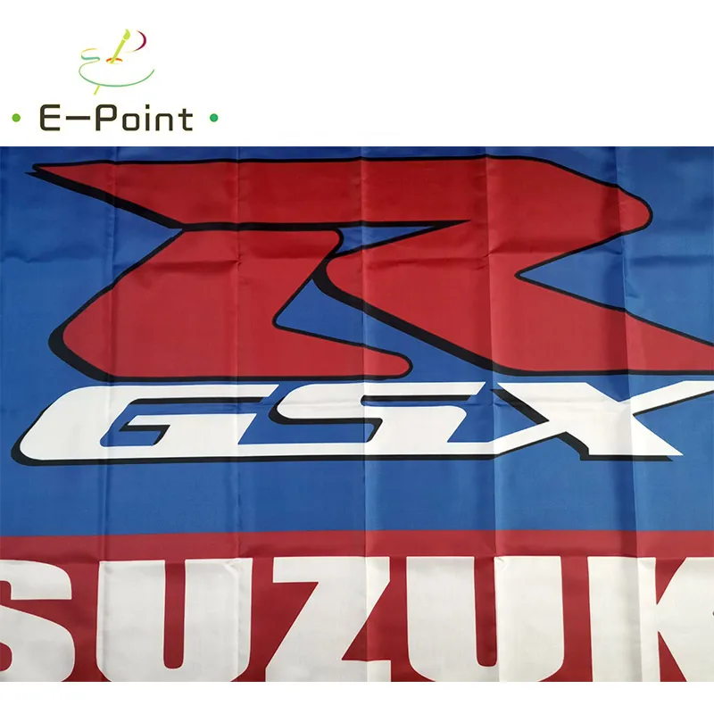 Drapeau Suzuki Racing 90x150 Cm – Bannière Course Avec 4 œillets – Neuf (Mexique)