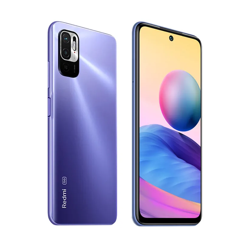 오리지널 Xiaomi Redmi Note 10 5G 휴대 전화 6GB RAM 128GB ROM KIRIN 700 OCTA CORE Android 6.5 "전체 화면 48.0MP AI NFC 5000mah 얼굴 ID 지문 스마트 휴대폰