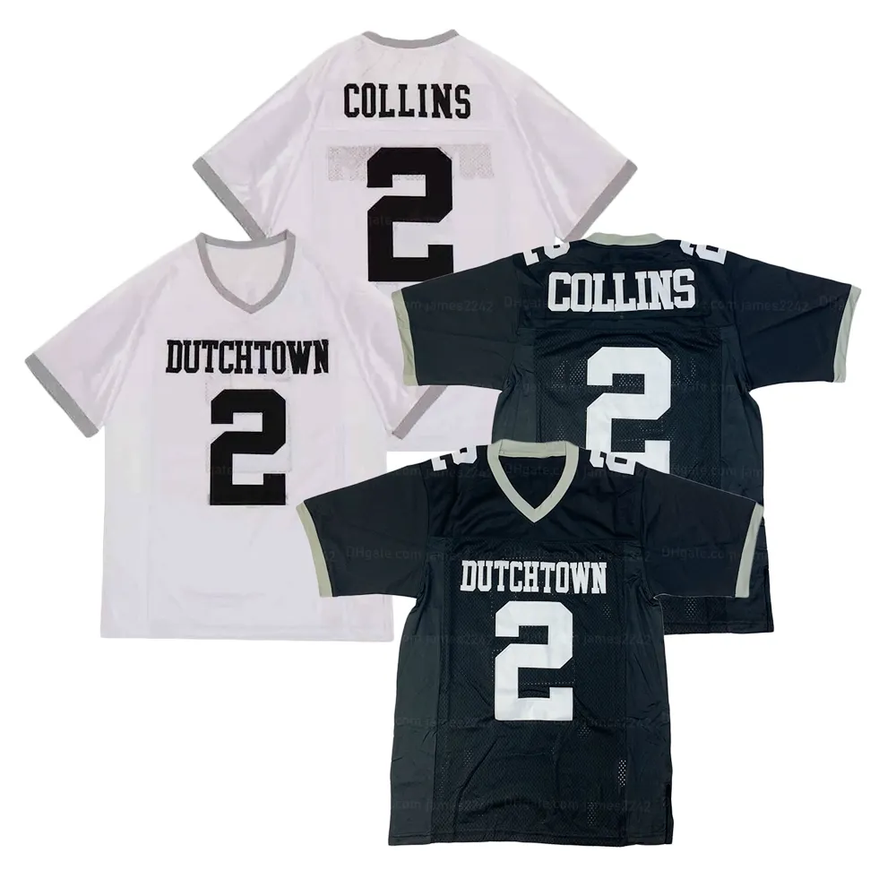 Custom Landon Collins 2 High School Football Jersey Ed White Blue