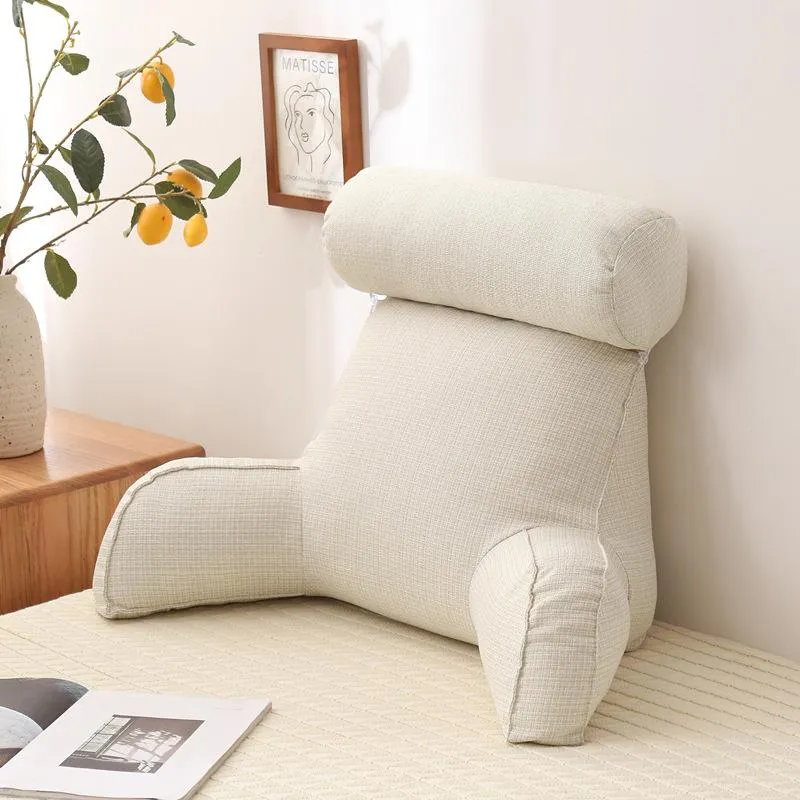 Almofada / Travesseiro Decorativo Balanço Cadeira Backrest Algodão Sofá de Linho Almofadas Cama Descanso Lounger Leitura Cintura Almofada Lavável