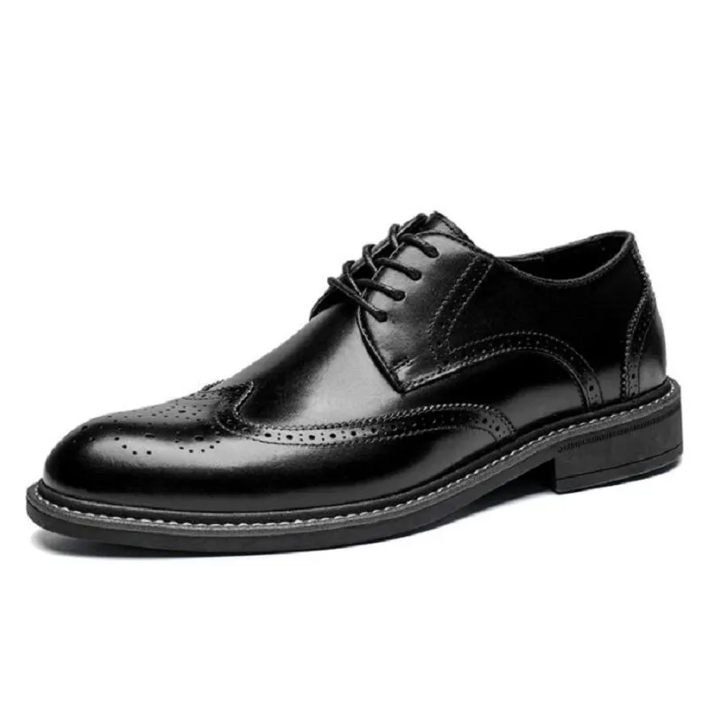 Herren-Kleidschuhe, Krokodilleder, echtes Leder, handgefertigt, spitze Zehenpartie, Schnürung, elegante, hochwertige neue Derby-Schuhe DA08