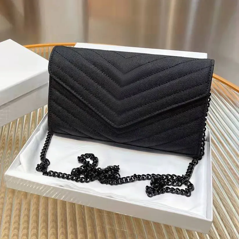 2 style fashion design luxury diagonal single shoulder bag handbag material WOC detachable shoulders strap 3 kinds of hardware wholesale matching box