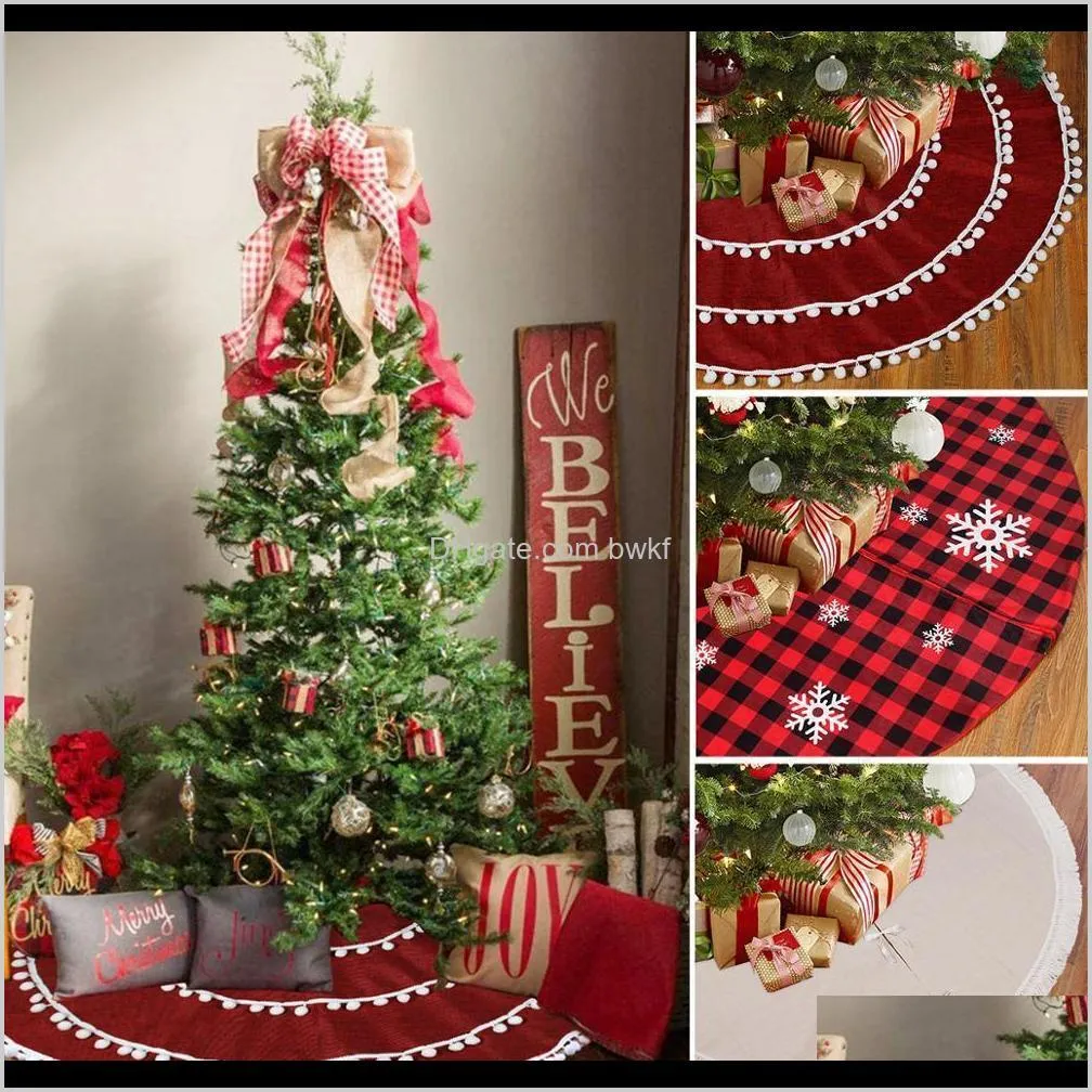 48 inch christmas tree skirt merry christmas decorations for home christmas tree ornament xmas navidad gifts new year 2021 201130