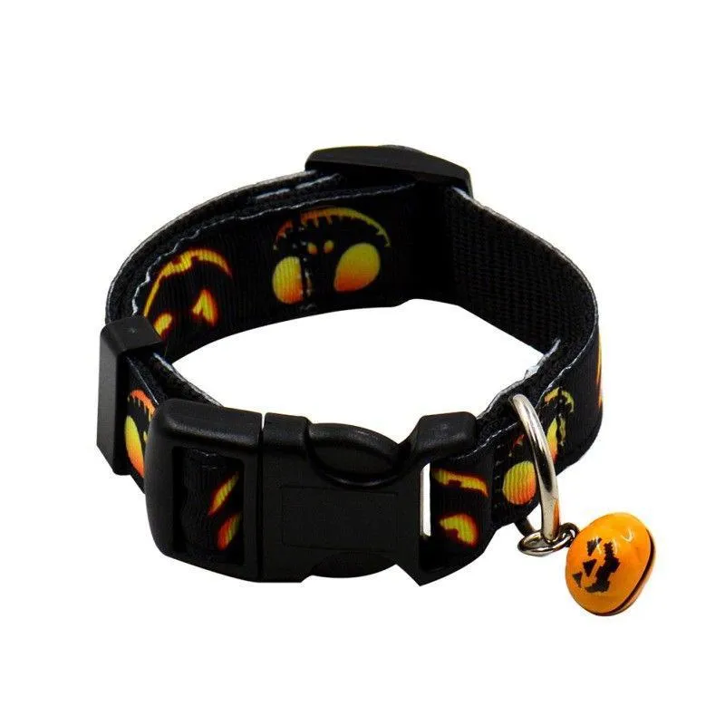 Halsbalsingen Leidingen Decoratie Kraag Veiligheid Huisdier Clip Strap Walking Buiten Halloween Verstelbare Kat Puppy