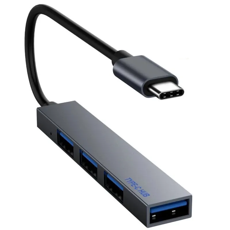 USB C Hub 4 Port Tipi C USB 2.0 Splitter Dönüştürücü OTG Adaptörü Kablosu Macbook Pro IMAC PC Dizüstü Dizüstü Aksesuarları için