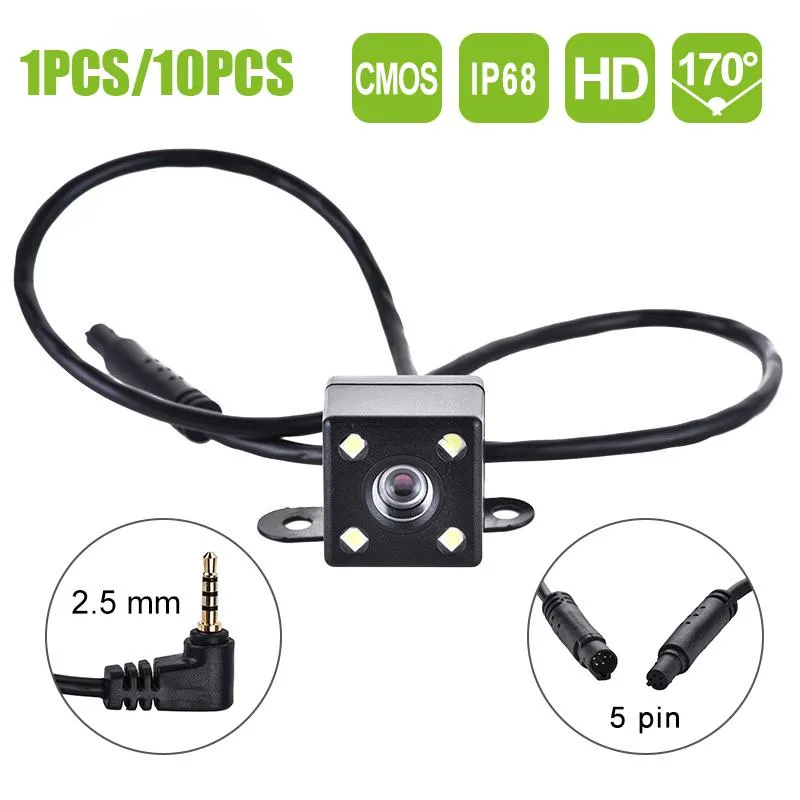 Car Rear View Cameras& Parking Sensors 1pcs /10pcs 5 Pin Camera Reverse 170 Degree Wide Angle Recording Waterproof Color Image Video