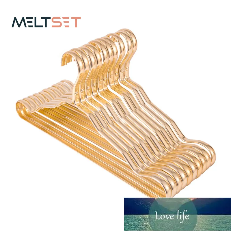 5 teile/satz Aluminium Kleiderbügel Nicht Slip Kleidung Rack Metall Kleiderbügel Haken 40 cm Länge Kleidung Trocknen Rack Kleiderschrank Veranstalter