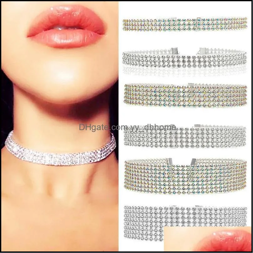 Gargantilha De Cristal Feminina, Acessrio Casamento Corrente Punk Gtico Chokers