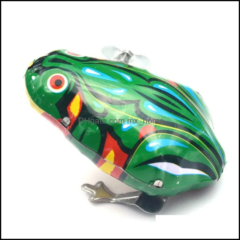 Classic Mini Wind-up Toy Frog Clockwork Kids Baby Lovely Colorful Fun Newborn Kids Early Educational Spring Children Baby Toys