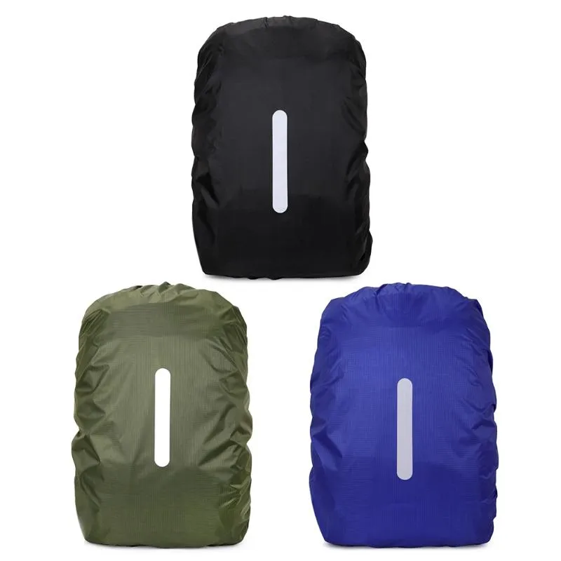 Outdoor Bags Rain Cover For Backpack 20L 35L 45L 60L 70L Reflective Waterproof Bag Camo Camping Hiking Climbing Dust Raincover