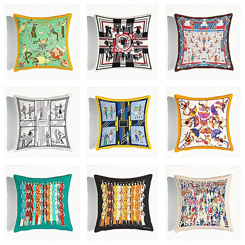 Square pillow cases target top