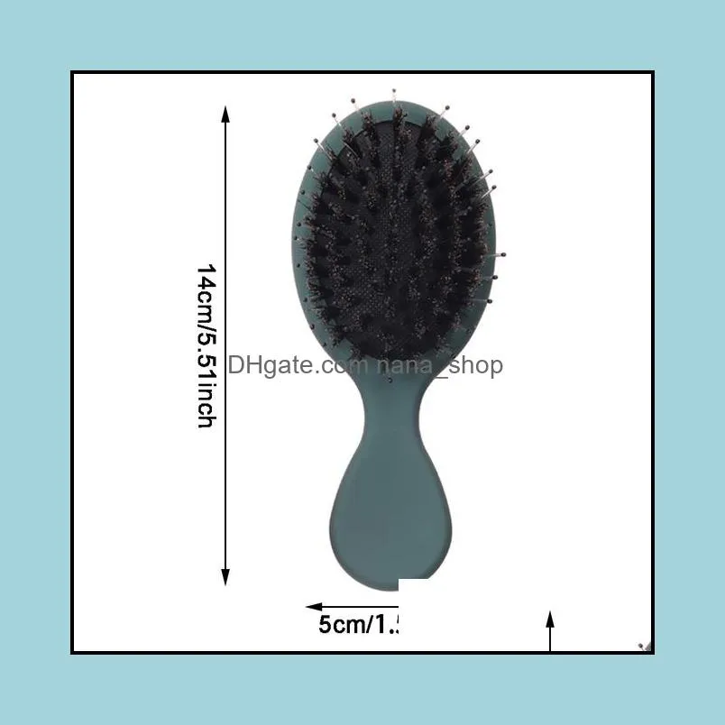 1pcs anti-static brush comb tools shower electroplate detangling massage combs for salon styling women girls hair