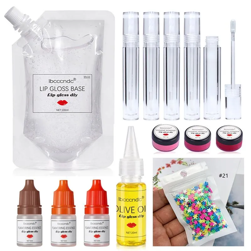 DIY Lip Gloss Kit Moisturizing Clear Lip Gloss Base Gel 100ml with
