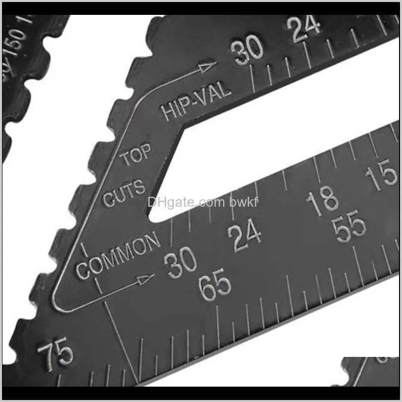 12 inch black triangle ruler woodworking measuring tool quick read square layout tool for woodworking gauge measuring tools