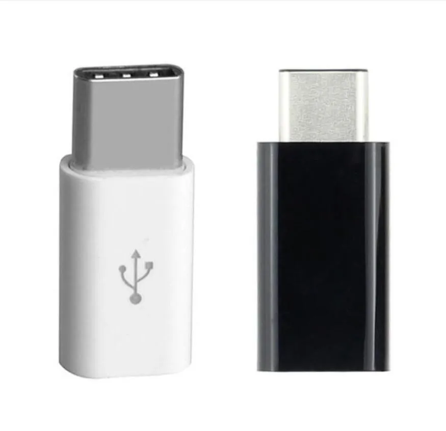 Mobiltelefonadaptrar Micro USB till USBC Adapter MicroUSB-kontakt för Xiaomi Huawei Laddningsdatadapter Typ C